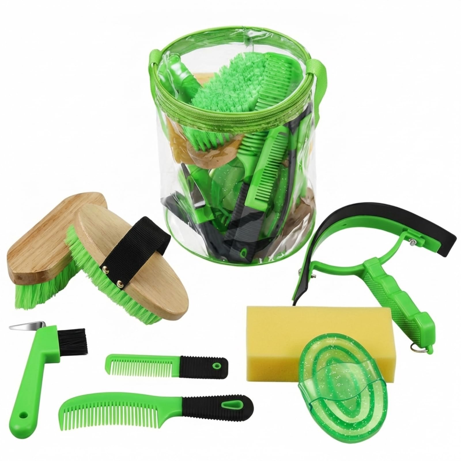 Amazon.com: Cunhill 9 Pcs Horse Grooming Kit Tack Room Supplies
